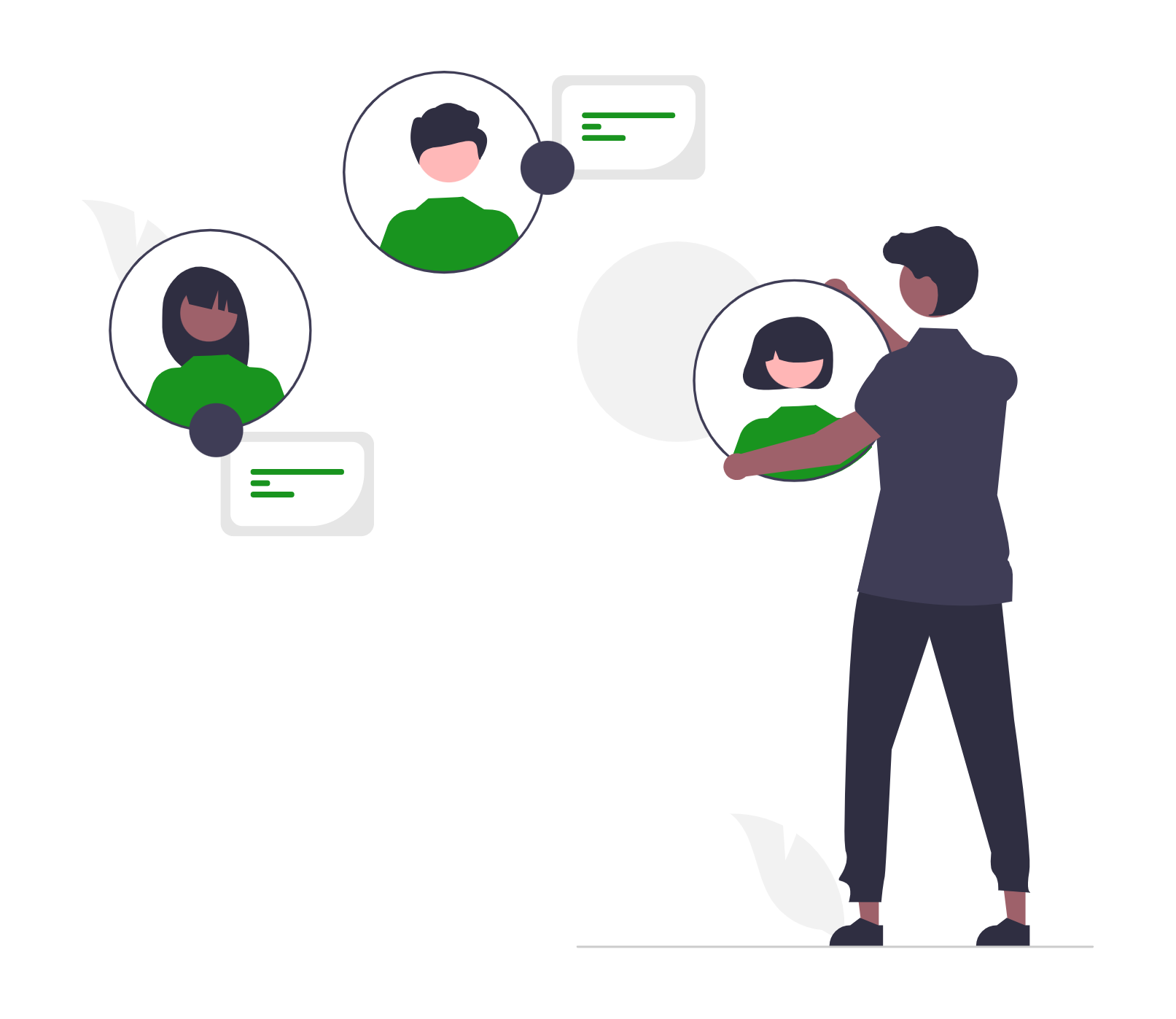 Professional team discussion